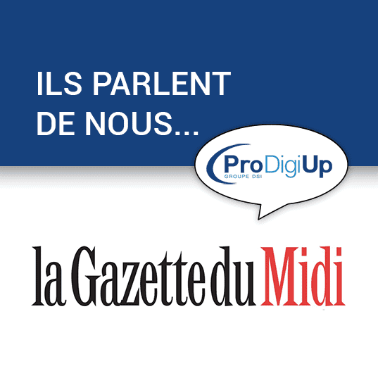 Logo de La Gazette du midi, publication concernant ProDigiUp.