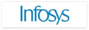 Logo Infosys sur fond blanc