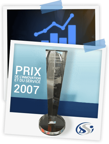 Trophée de l'innovation et du service décerné à DSI en 2007.